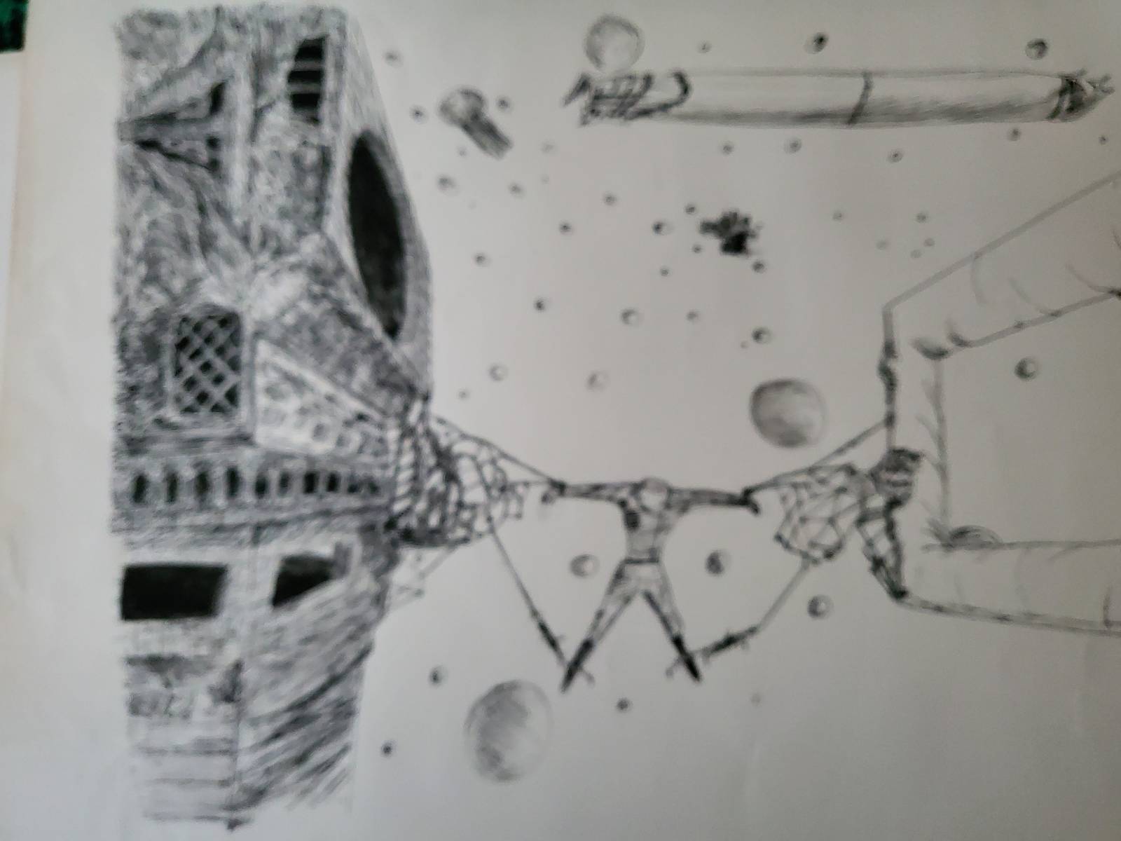 La Rochelle, dessin à la plume et à l’encre de Chine
