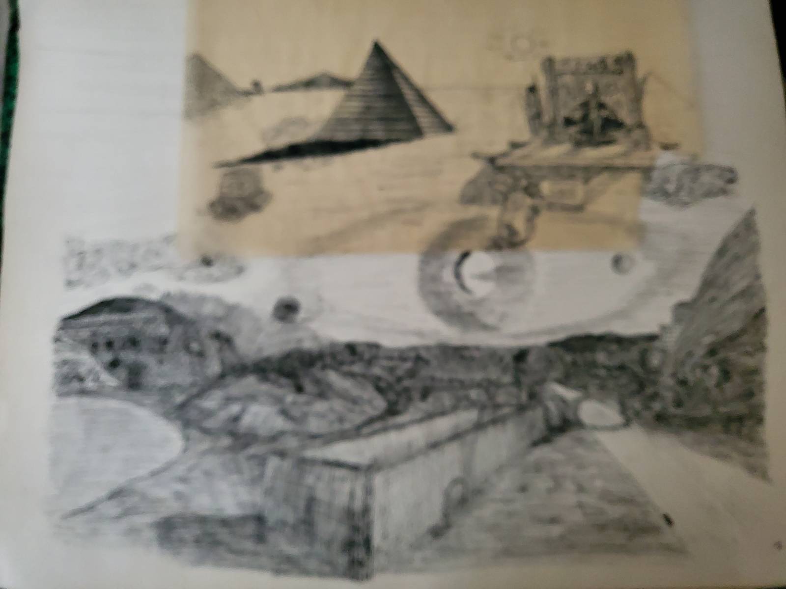 La citadelle, dessin à la plume et à l’encre de Chine
