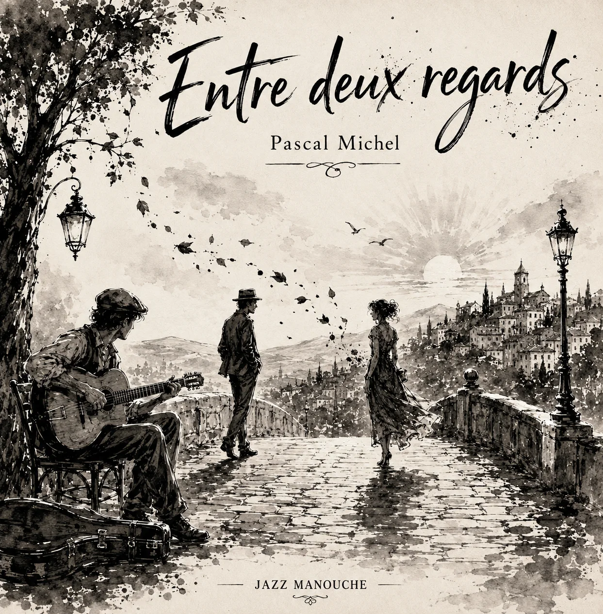 Pochette de l’album jazz manouche Entre deux regards